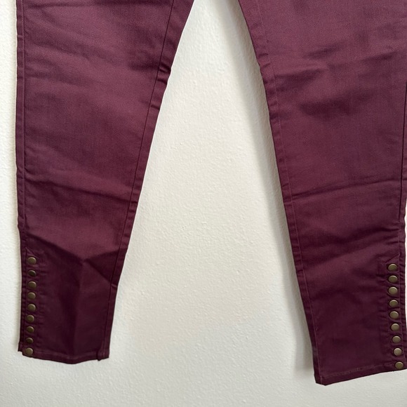 Soft Surroundings Metro Denim Pull On Leggings Burgundy Size XS NWT - Picture 4 of 9